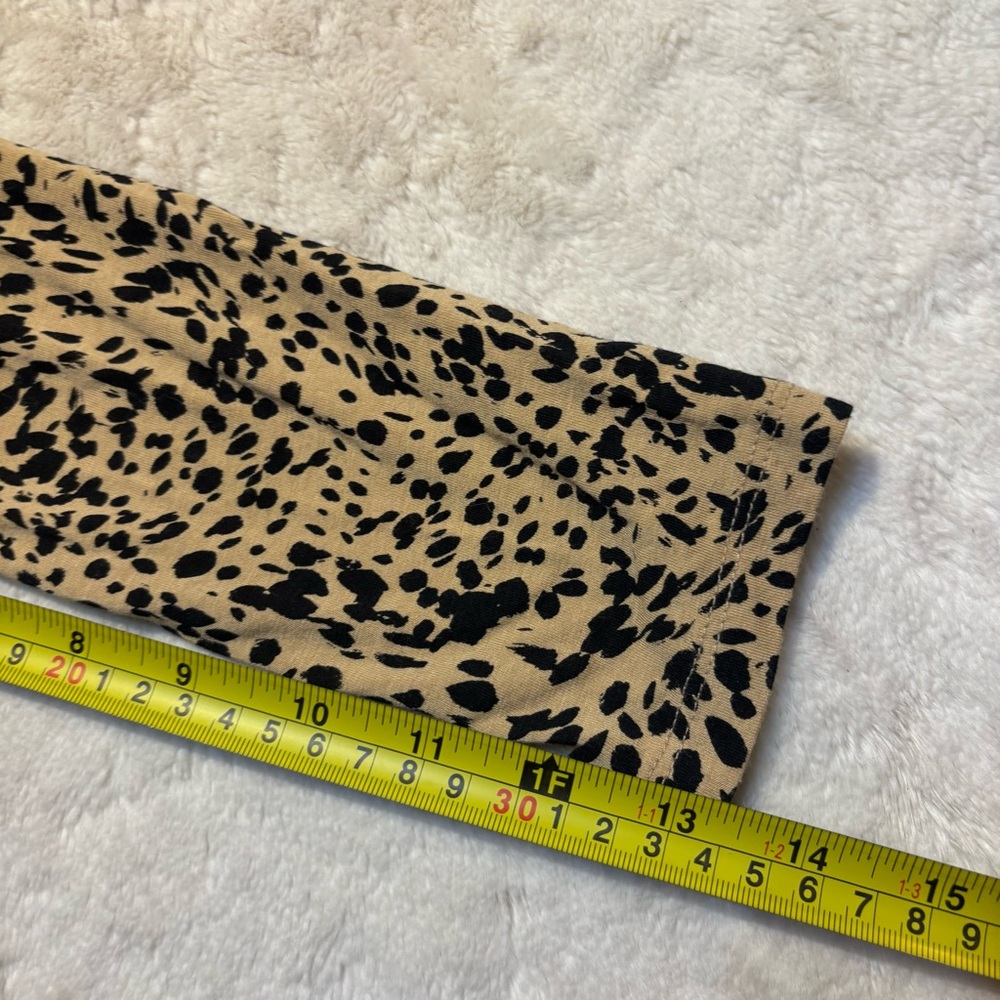 Daily Ritual Bodysuit Small Tan Black Animal Print Cotton Modal Elastane Stretch - Picture 12 of 12